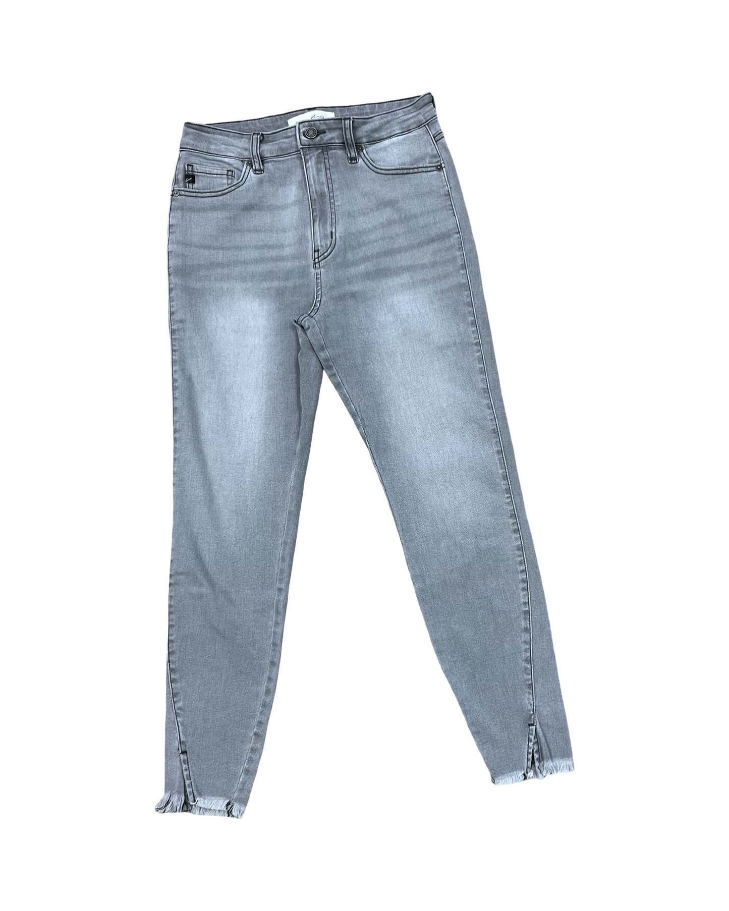 Jeans Skinny By Kancan In Grey Denim, Size:6