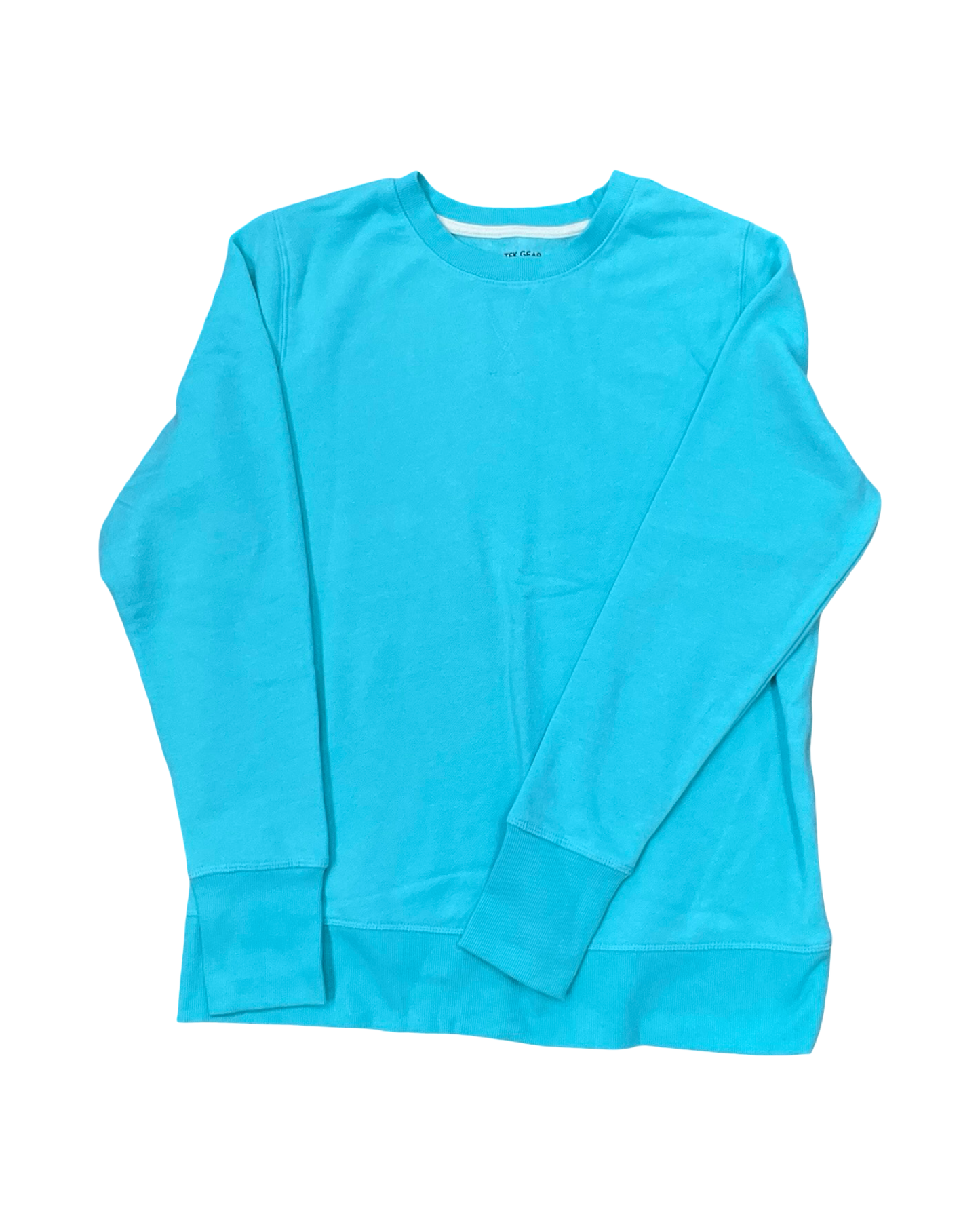 Sweatshirt Crewneck By Tek Gear In Teal, Size:L