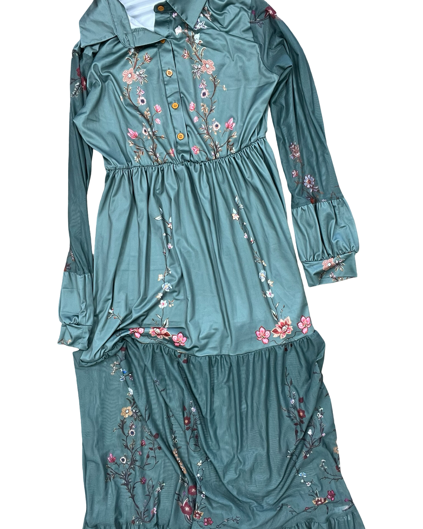 Dress Casual Maxi By Clothes Mentor In Green, Size:Xl