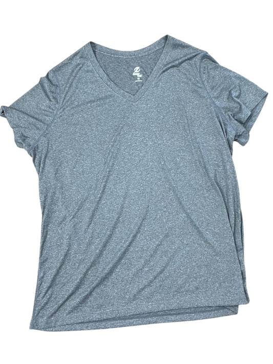 Athletic Top Ss By Energy Zone In Grey, Size:1X