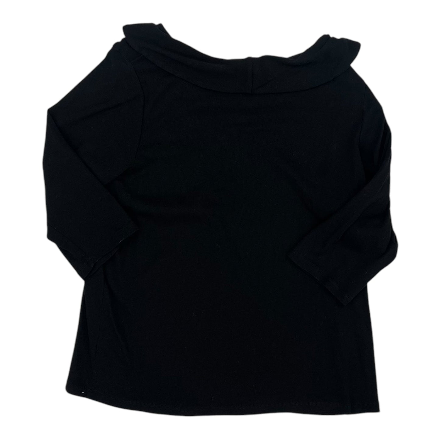 Top 3/4 Sleeve By Rafaella In Black, Size:3X