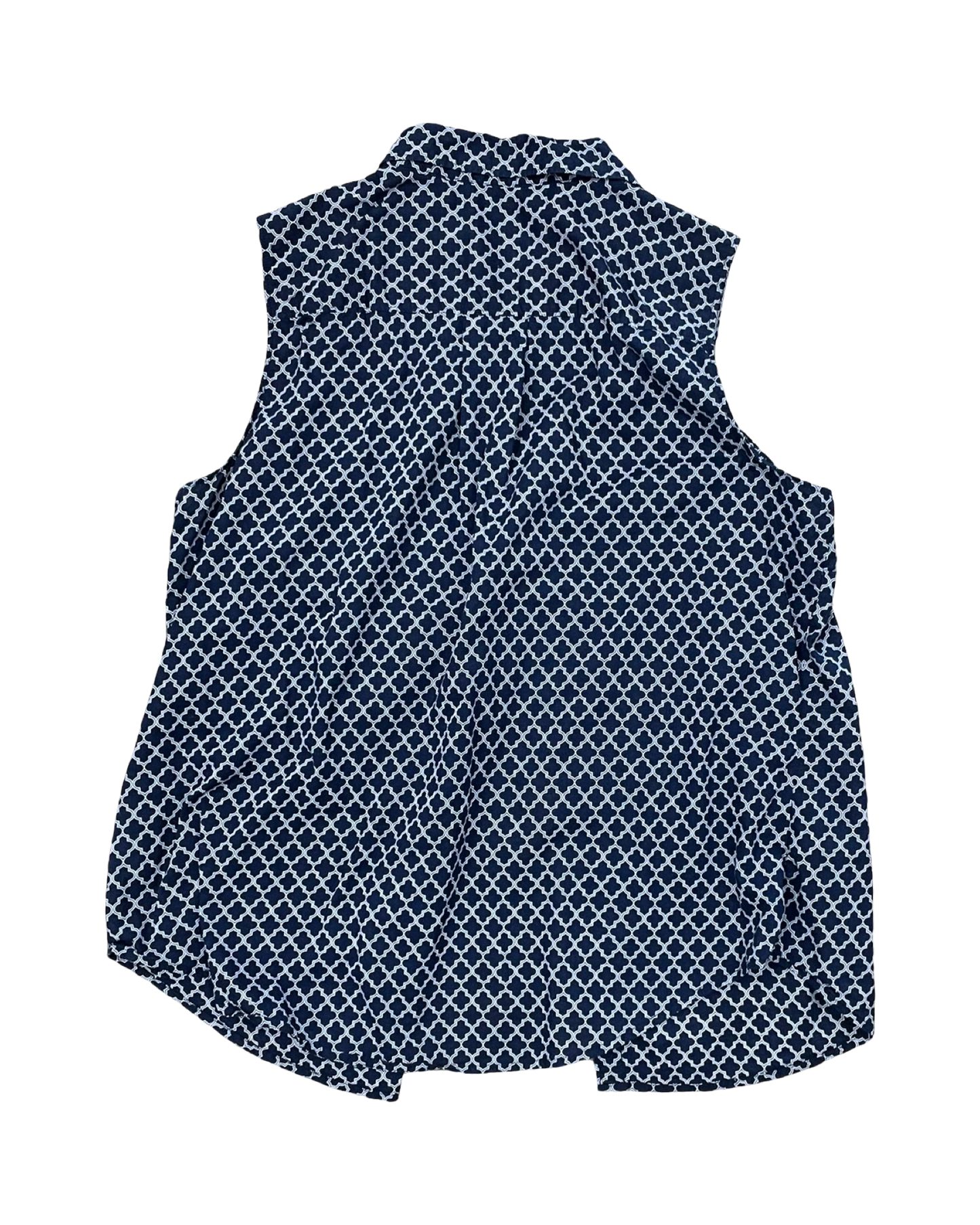 Blouse Sleeveless By St Johns Bay In Navy, Size:Xl