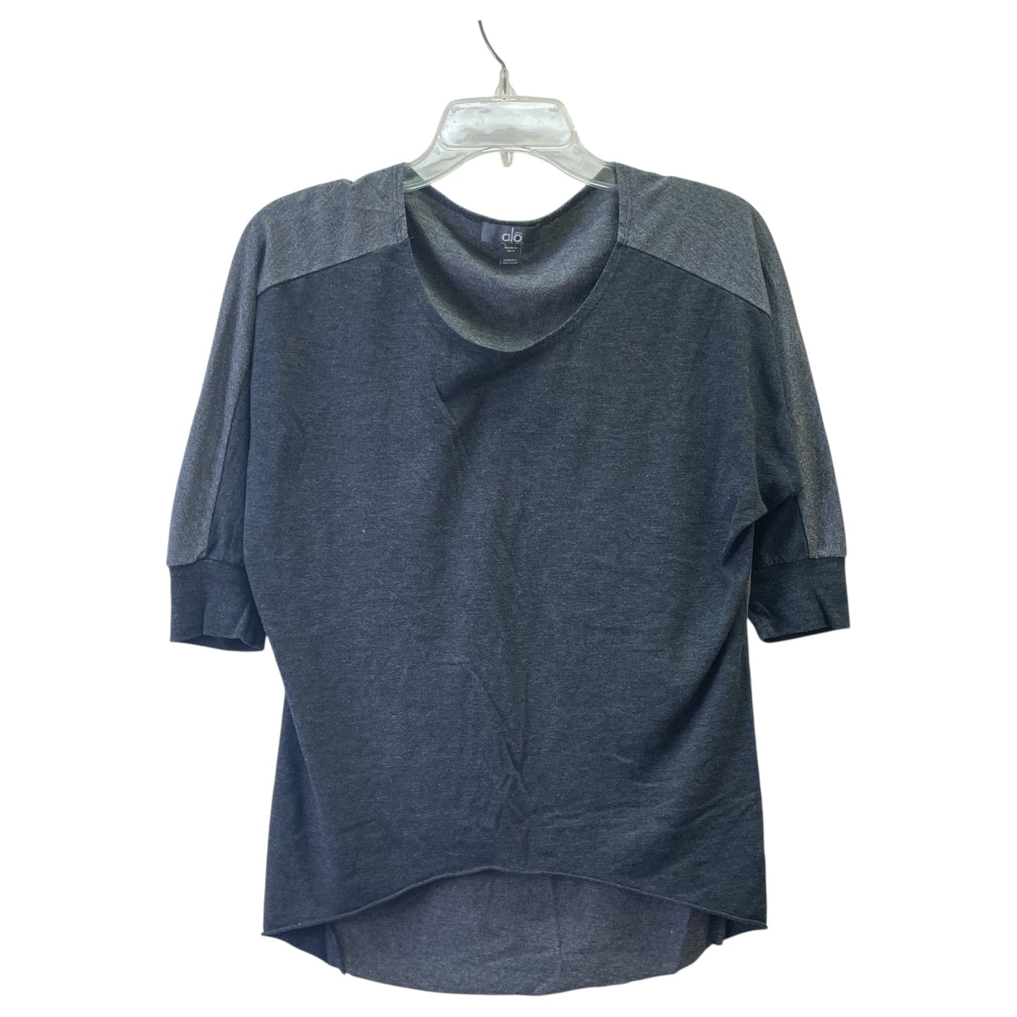 Top 3/4 Sleeve Basic By Alo In Grey, Size:Xs