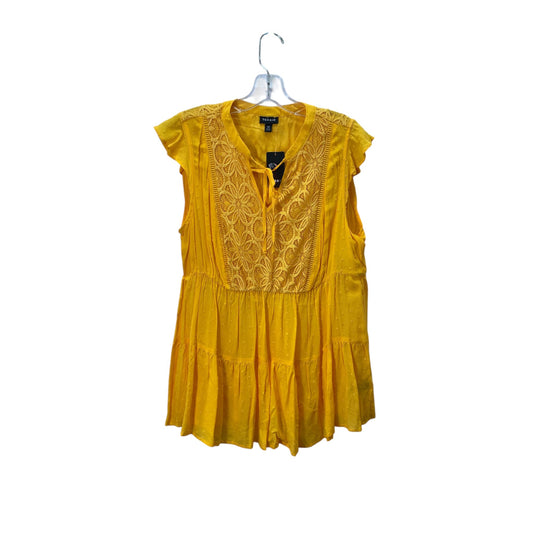 Top Ss Basic By Torrid In Yellow, Size:M