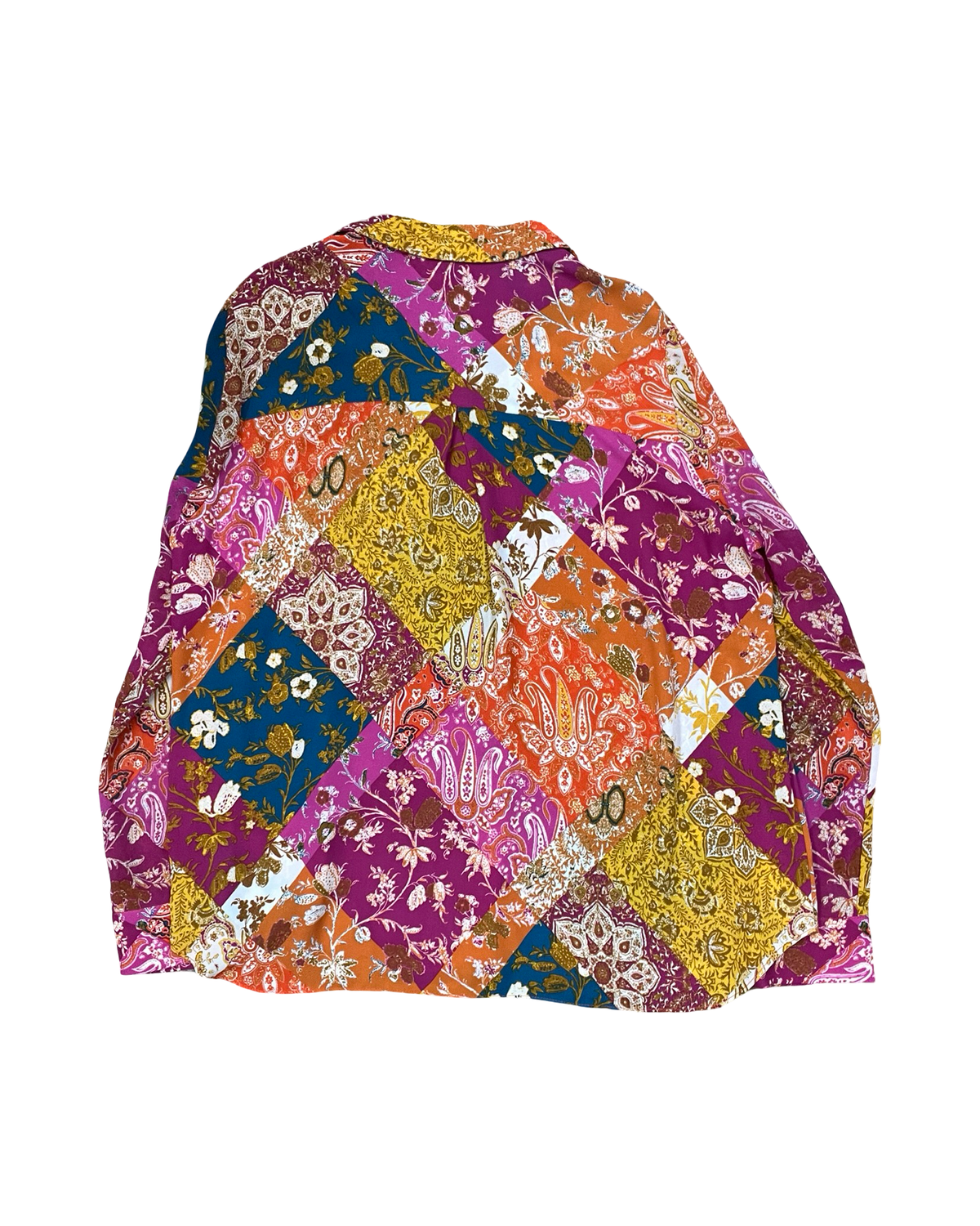 Blouse Ls By Rose And Olive In Multi, Size:Xl