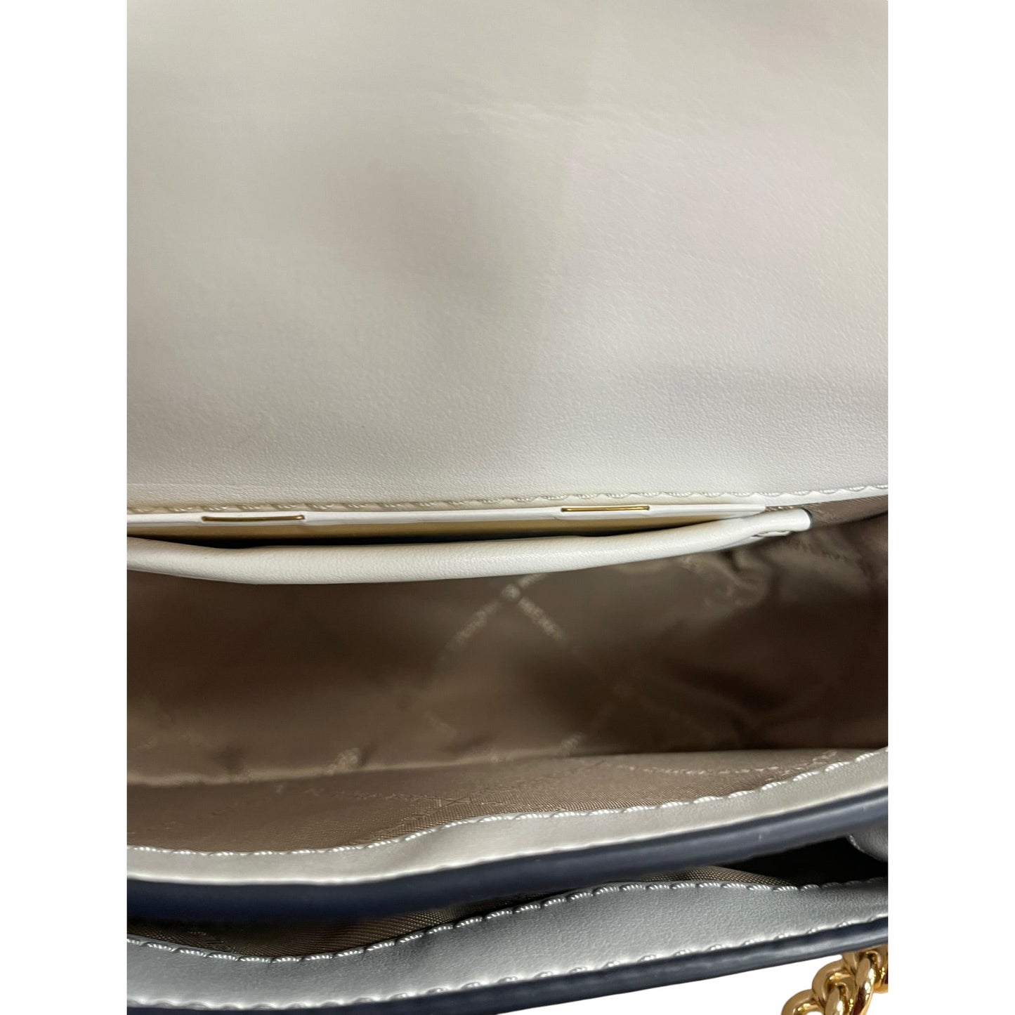 Crossbody Designer By Michael Kors In Blue & White, Size:Small