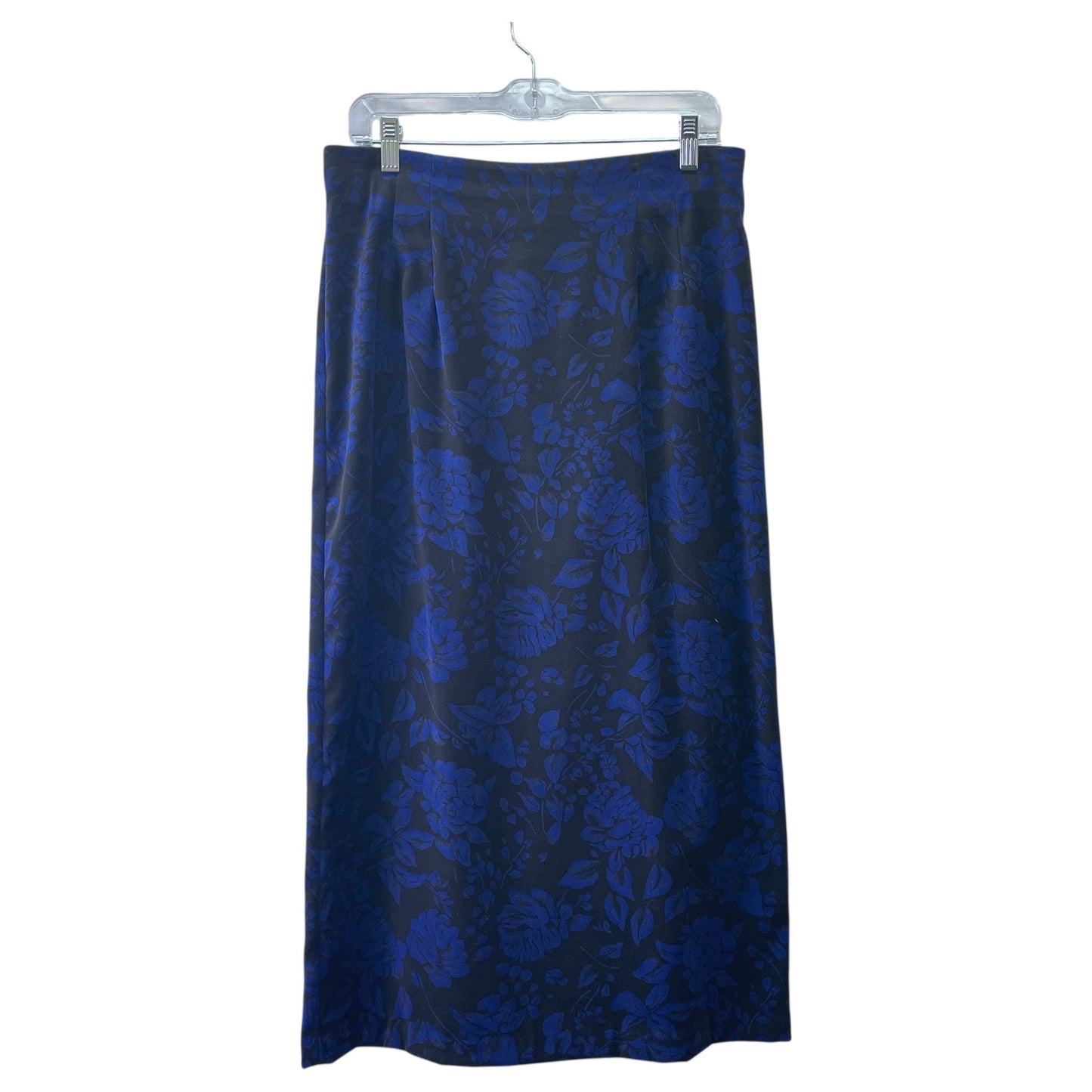 Skirt Maxi By Briggs In Black & Blue, Size:12