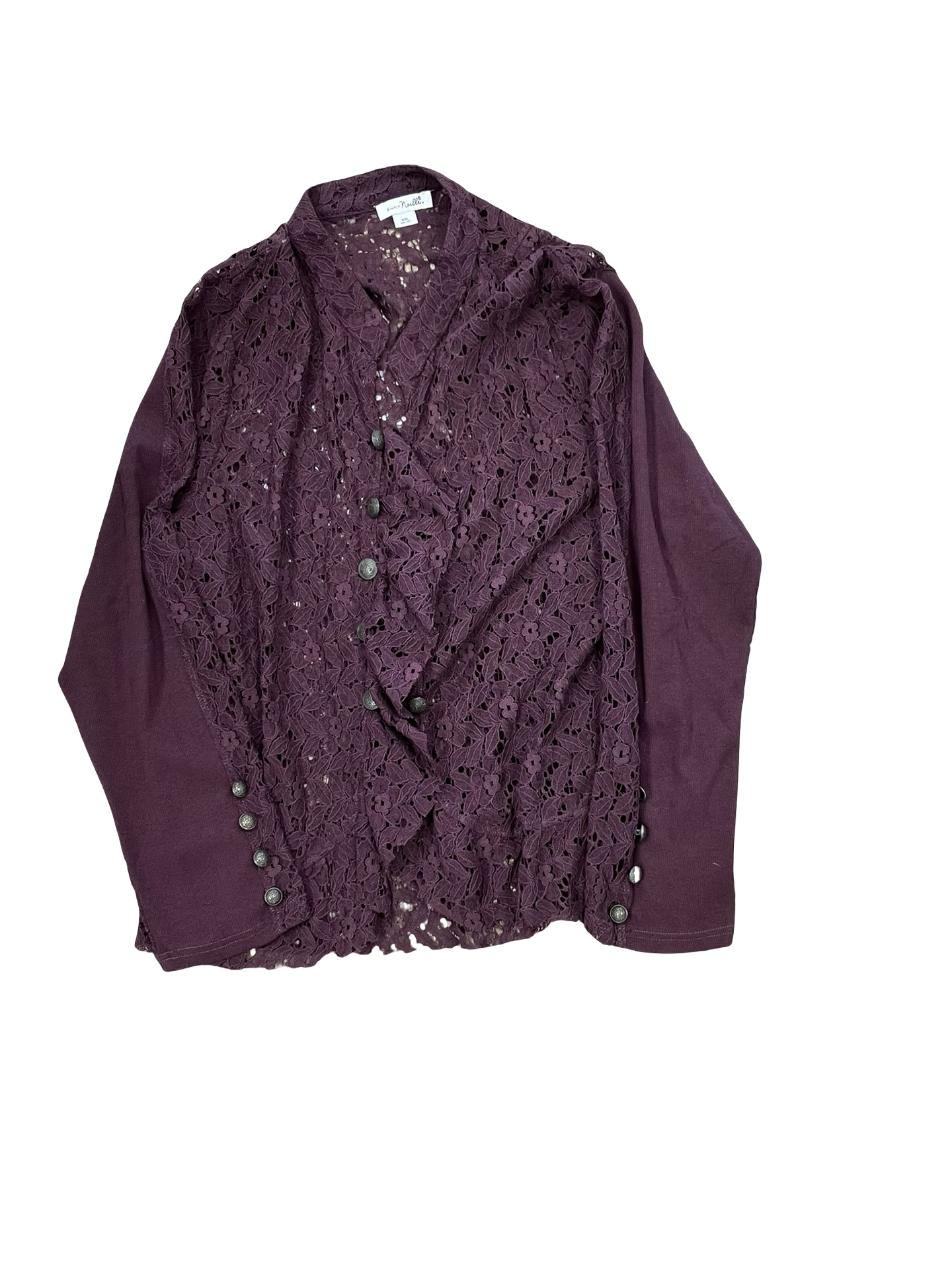 Cardigan By Simply Noelle In Purple, Size:1X