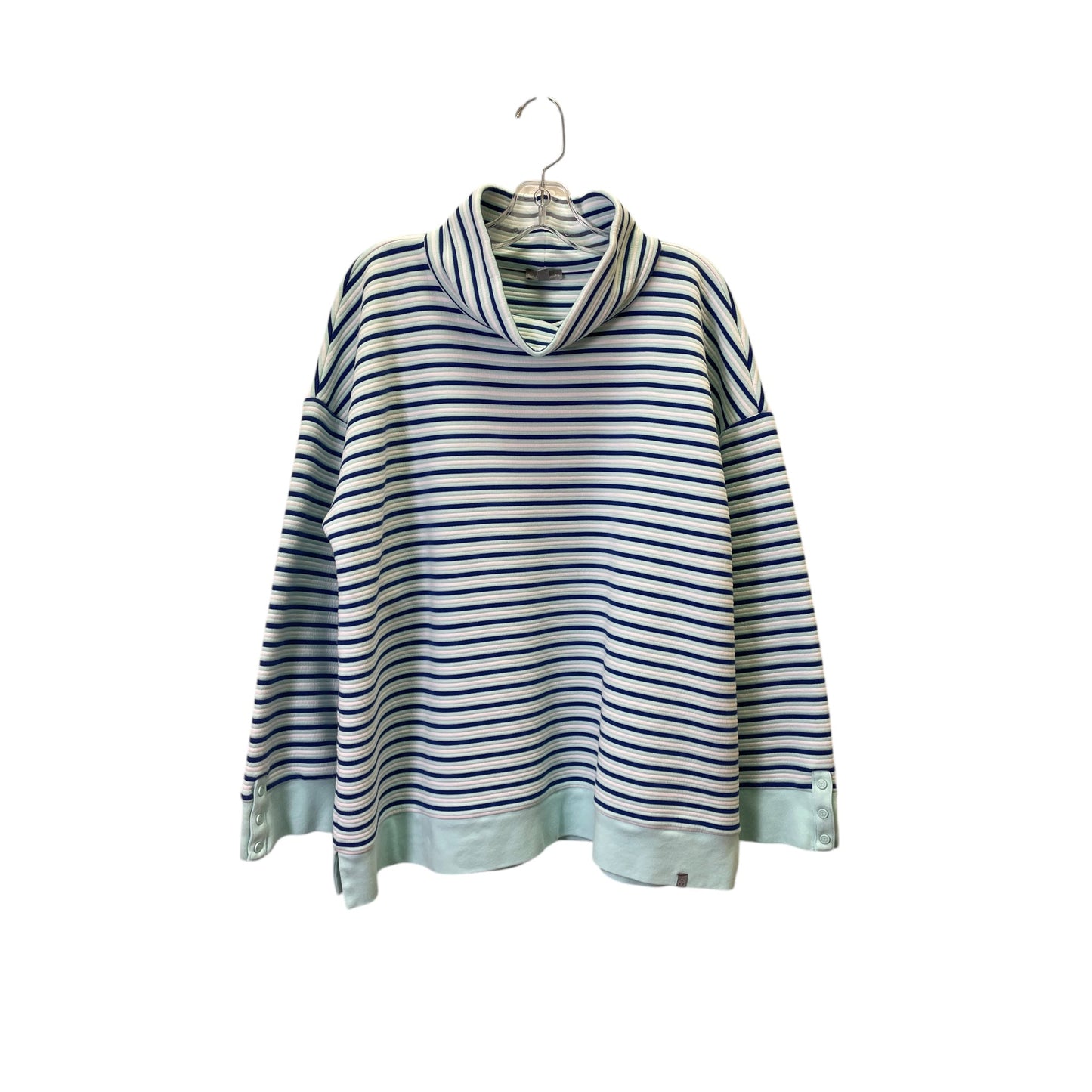 Top Ls By Talbots In Blue & White, Size:Xl