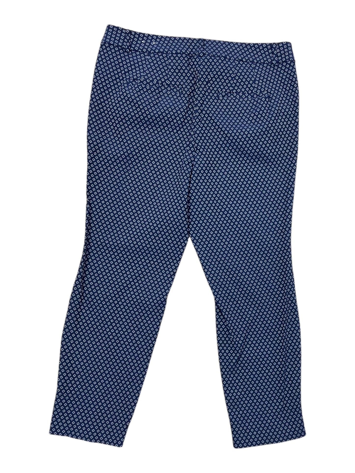 Pants Dress By Lane Bryant In Blue & White, Size:16