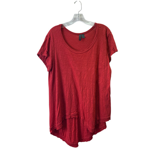 Top Ss Basic By Left Of Center In Red, Size:Xl
