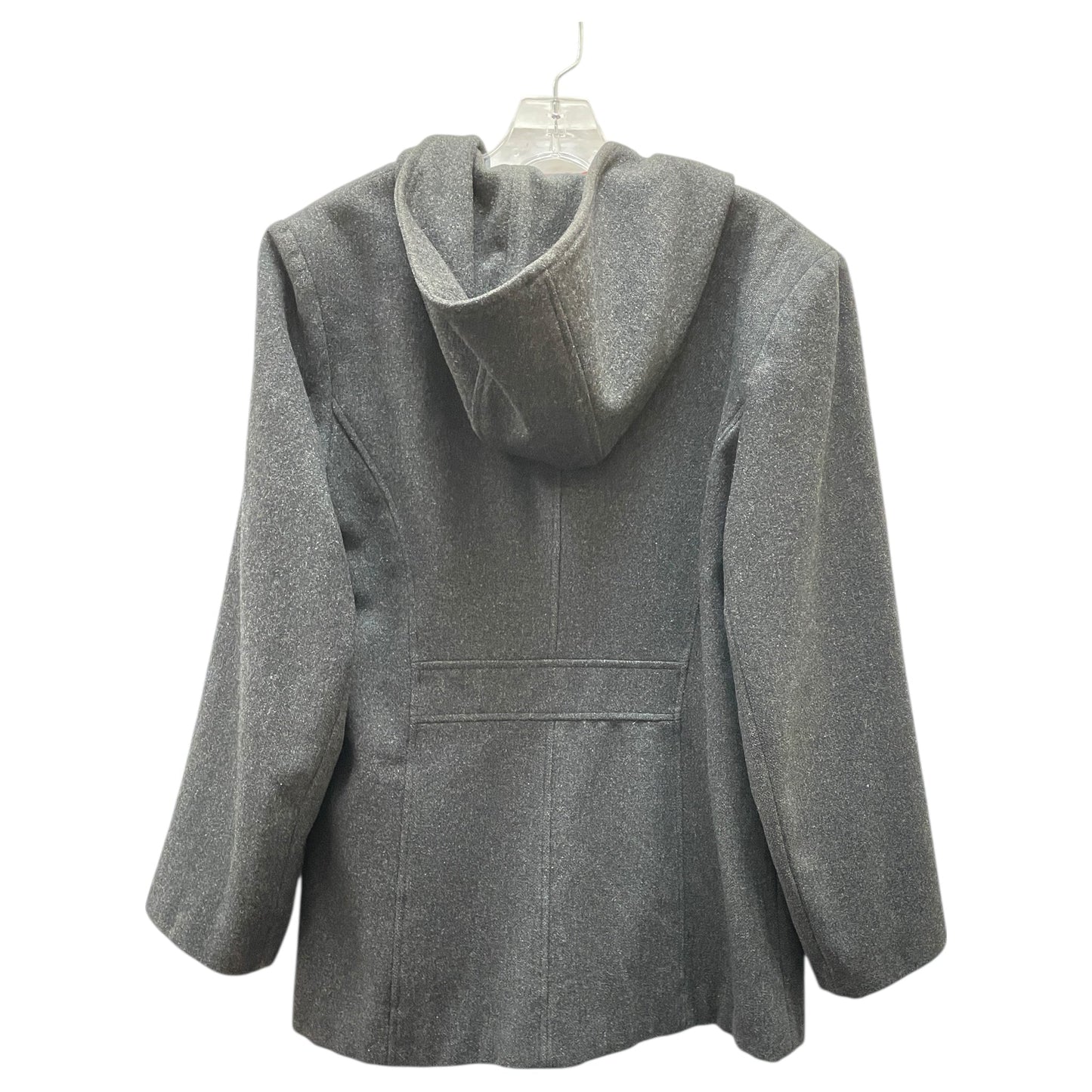 Coat Peacoat By Anne Klein In Black, Size:L