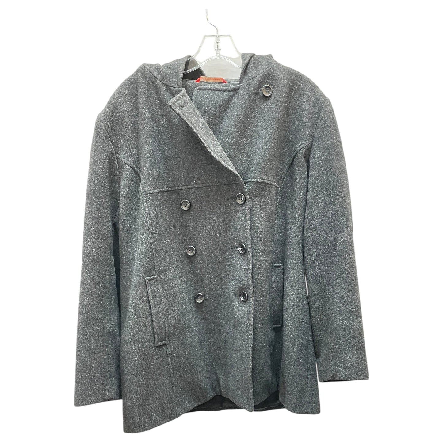 Coat Peacoat By Anne Klein In Black, Size:L