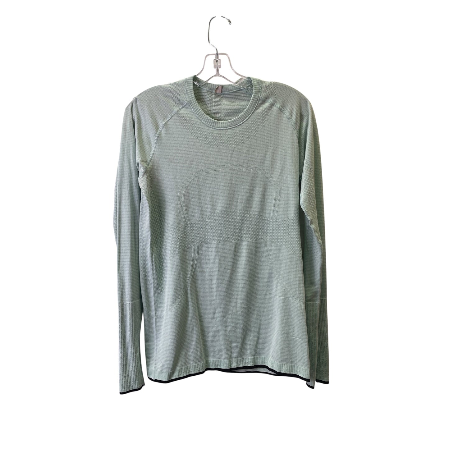 Athletic Top Ls Crewneck By Lululemon In Aqua, Size:M