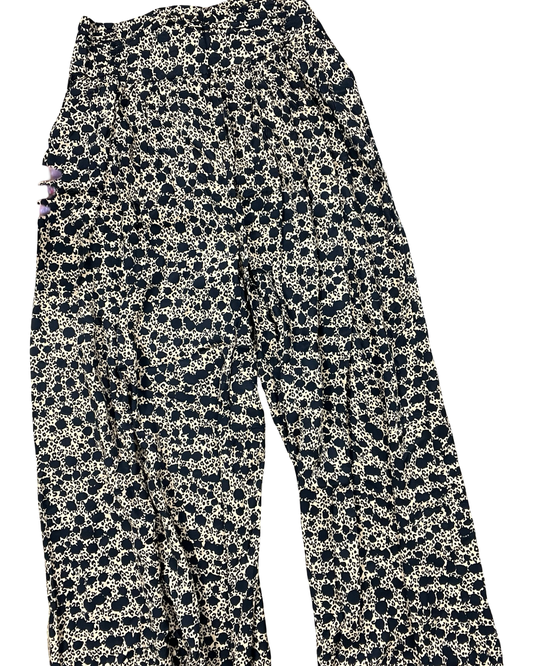 Pants Wide Leg By Anthropologie In Black & Tan, Size:12