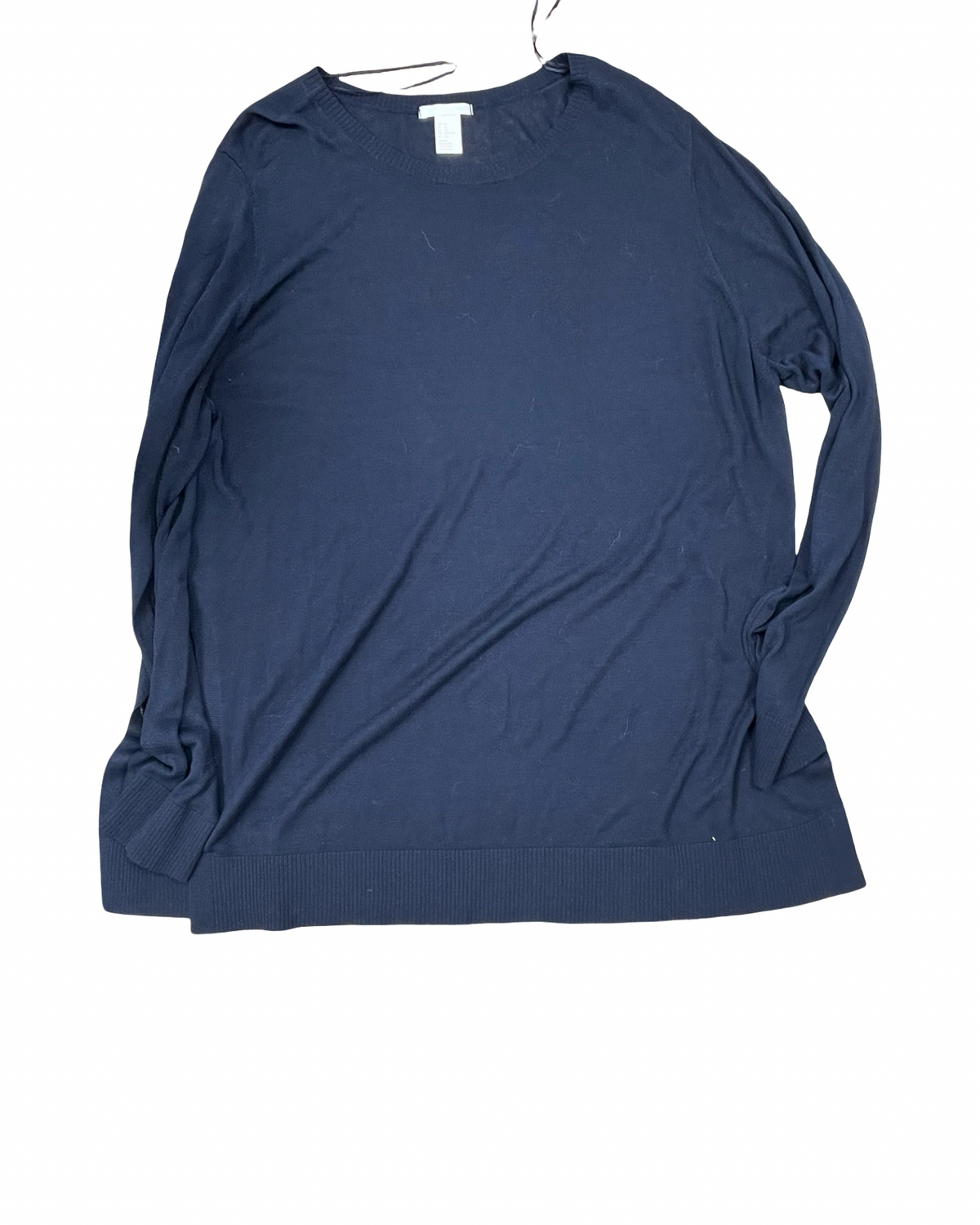 Top Ls By H&M In Navy, Size:Xl