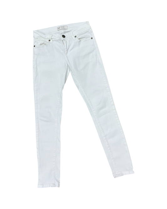 Jeans Skinny By Free People In White, Size:2