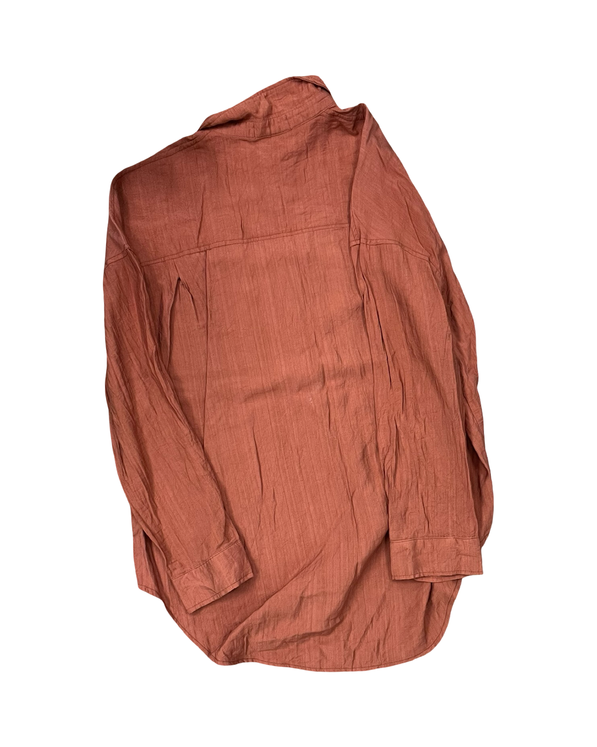 Blouse Ls By Clothes Mentor In Orange, Size:L