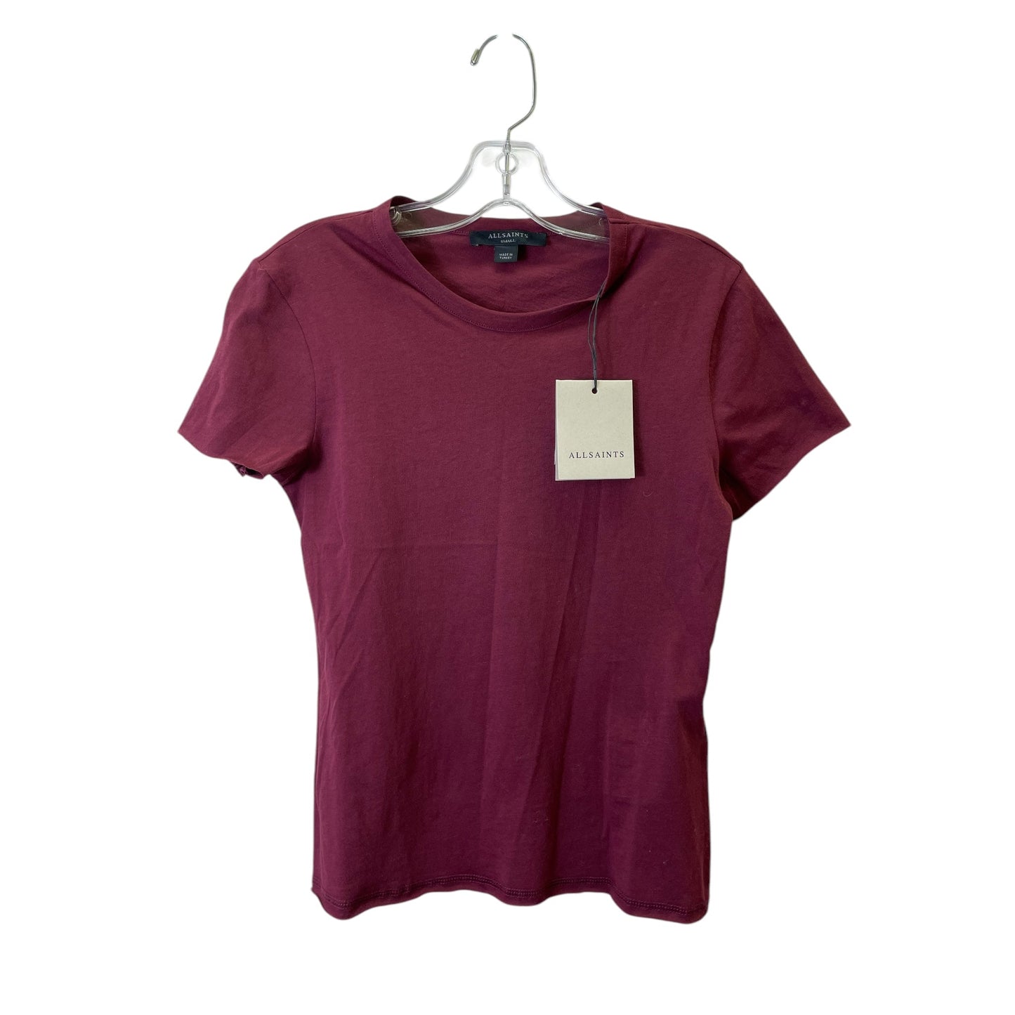 Top Ss Designer By All Saints In Maroon, Size:S