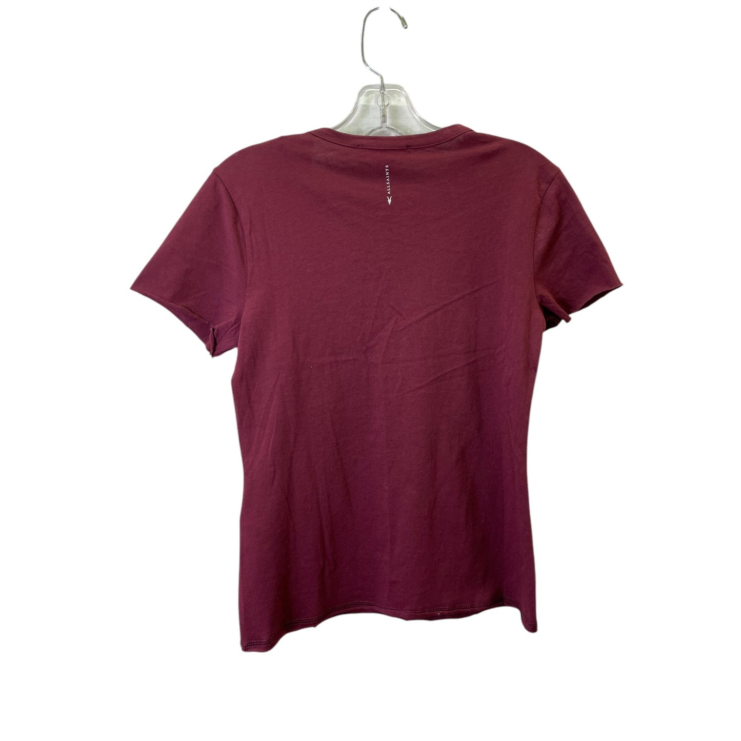 Top Ss Designer By All Saints In Maroon, Size:S