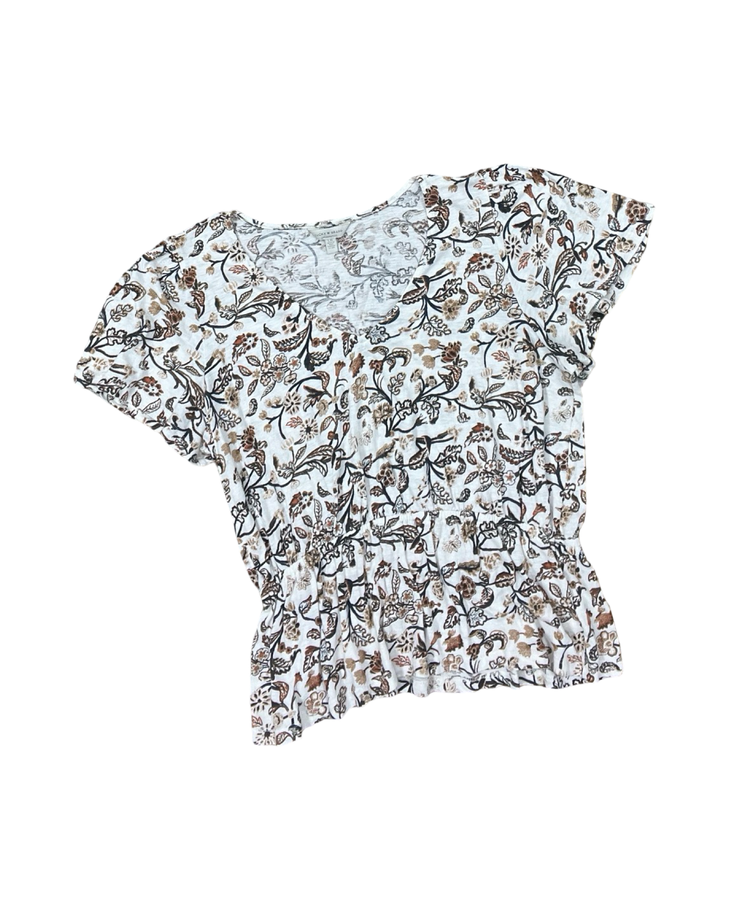 Top Ss By Lucky Brand In Cream, Size:L