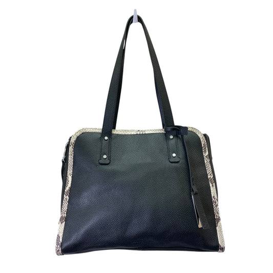 Handbag Leather By Vince Camuto In Black, Size:Large