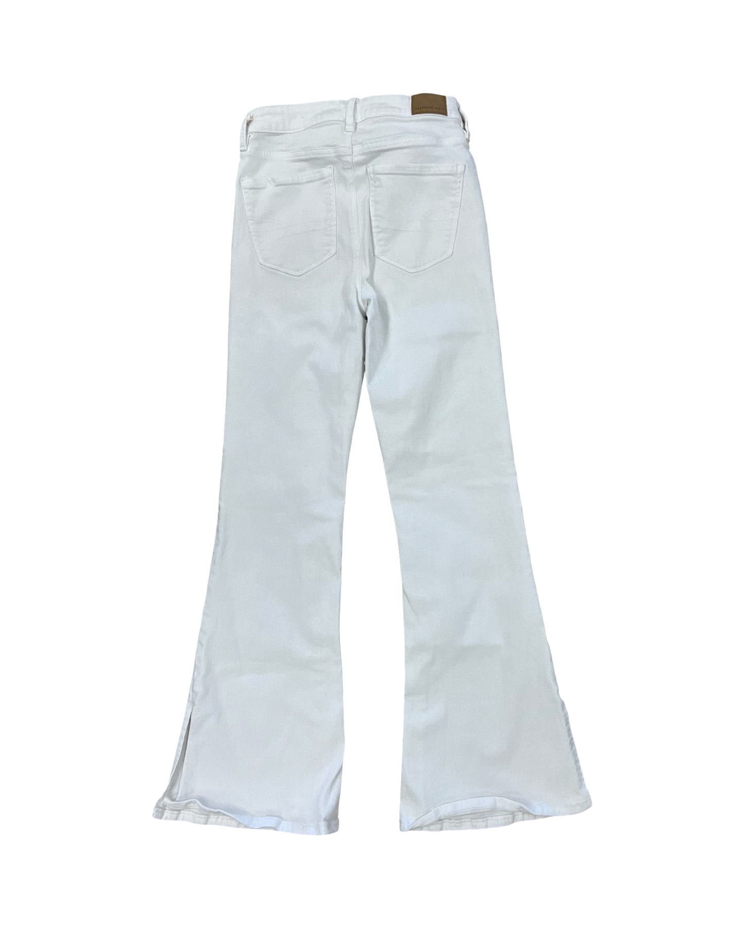 Jeans Flared By American Eagle In White Denim, Size:4