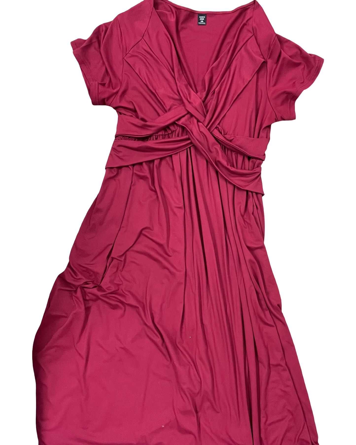 Dress Casual Midi By Shein In Red, Size:1X