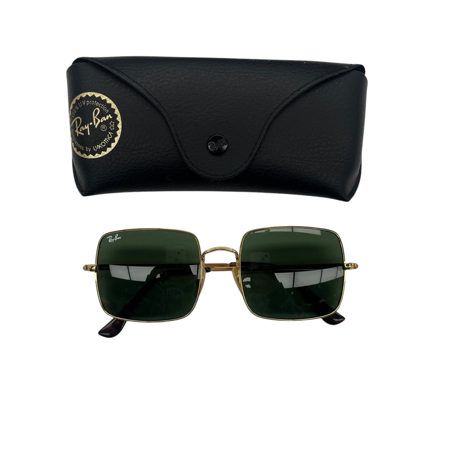 Sunglasses Designer By Ray Ban In Gold