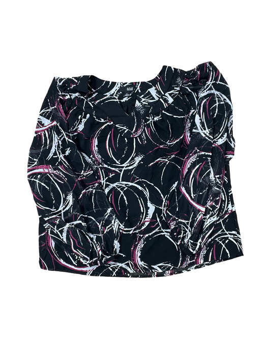 Top Ls By Ana In Black, Size:Xl