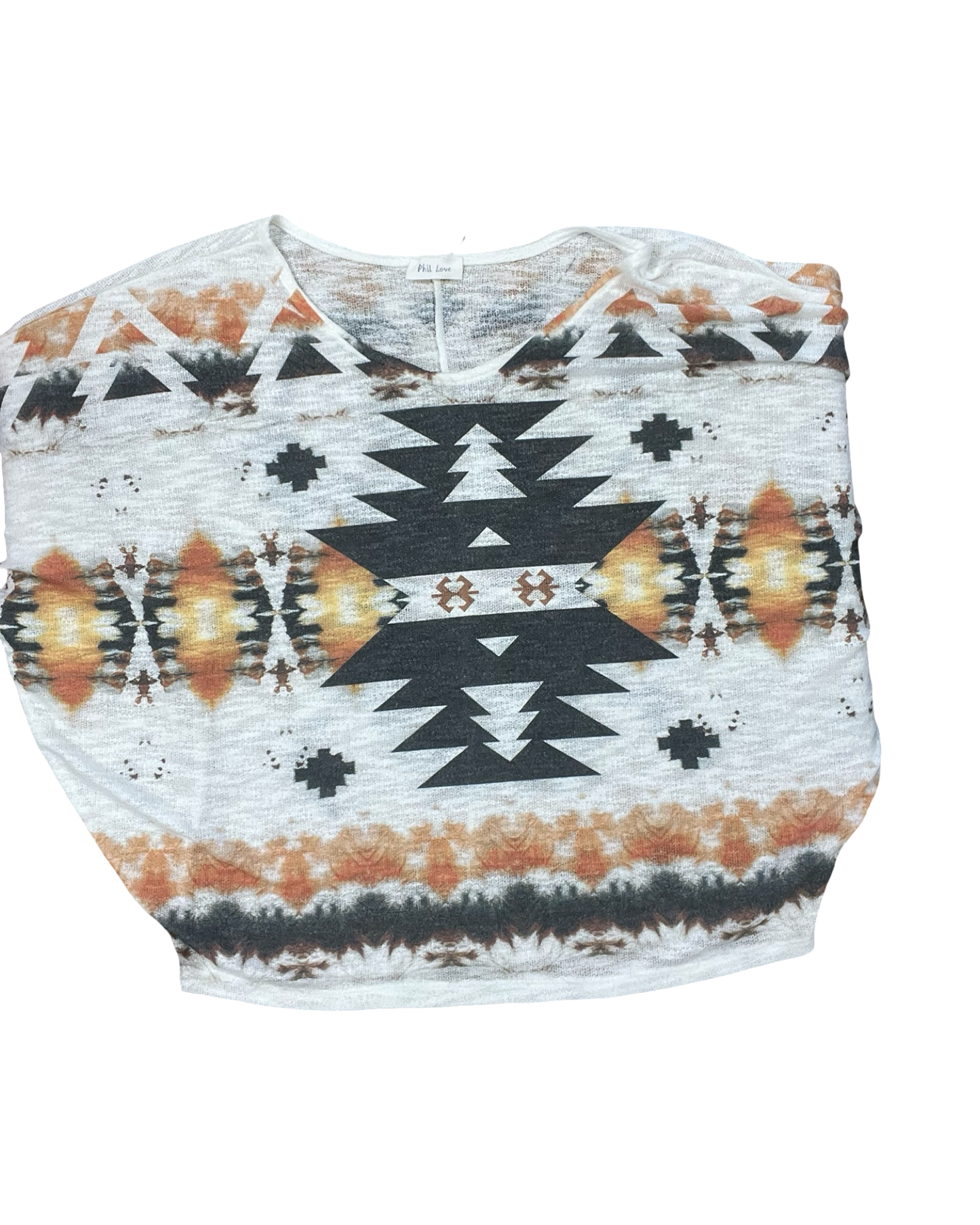 Top Ss By Clothes Mentor In Cream & Grey, Size:3X