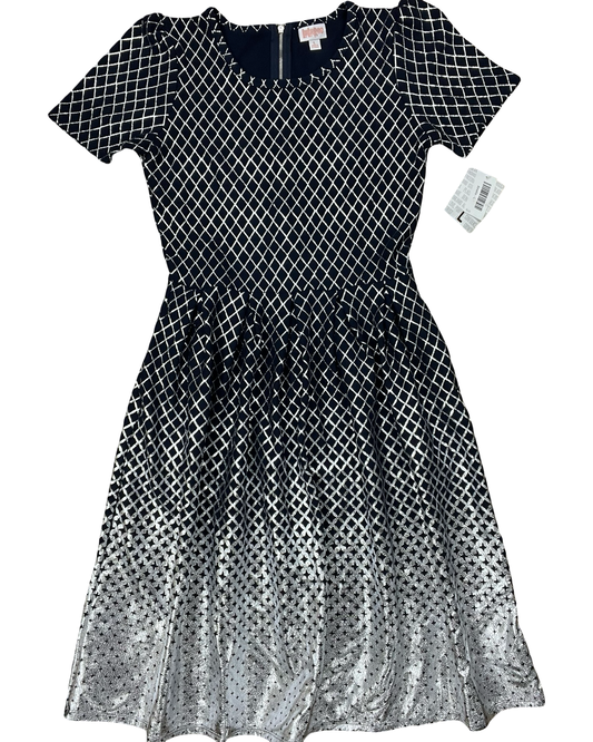 Dress Casual Midi By Lularoe In Navy, Size:L