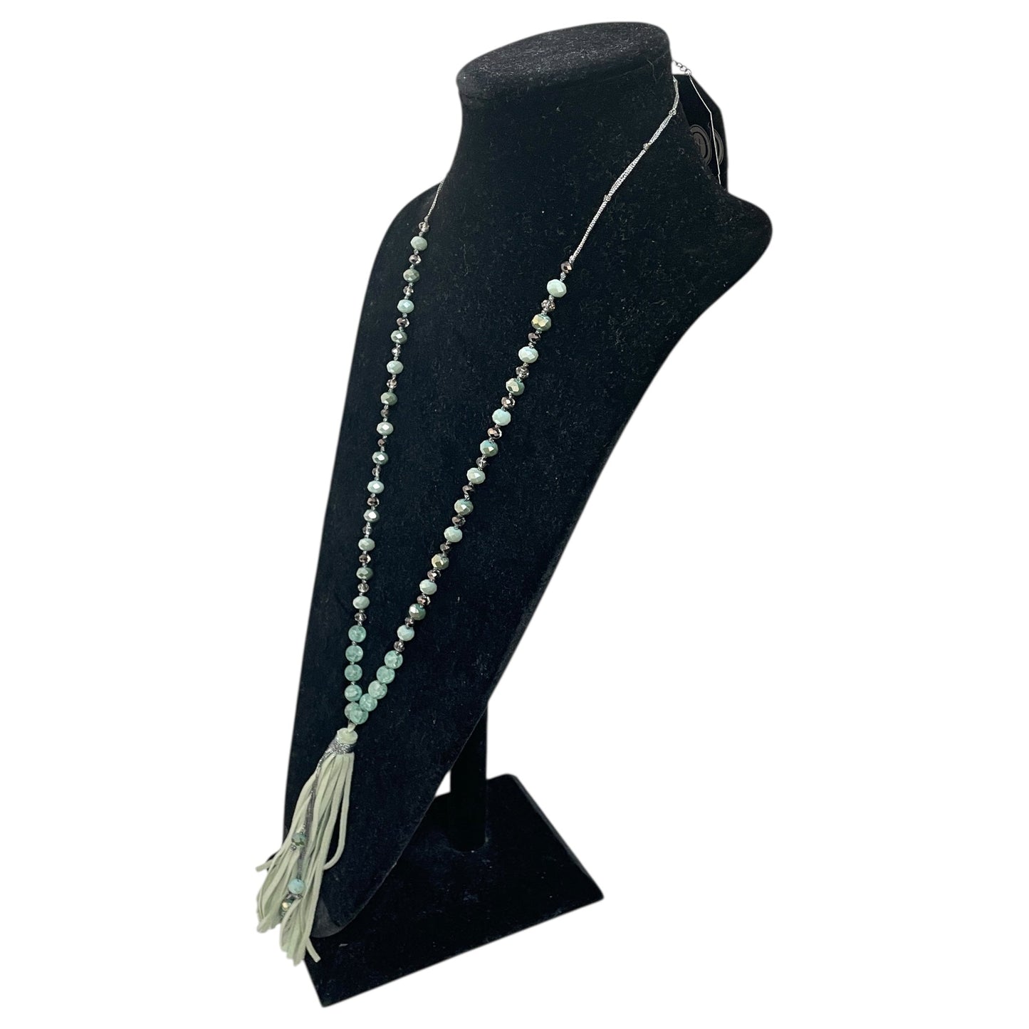 Necklace Lariat & Y-Drop By Cme In Teal