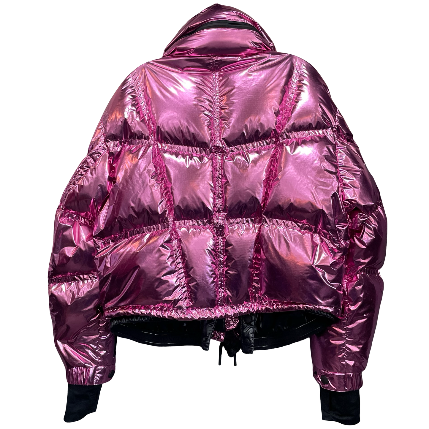 Jacket Luxury Designer By Moncler In Pink, Size: L