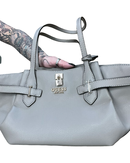 Handbag By Guess In Taupe, Size:Medium