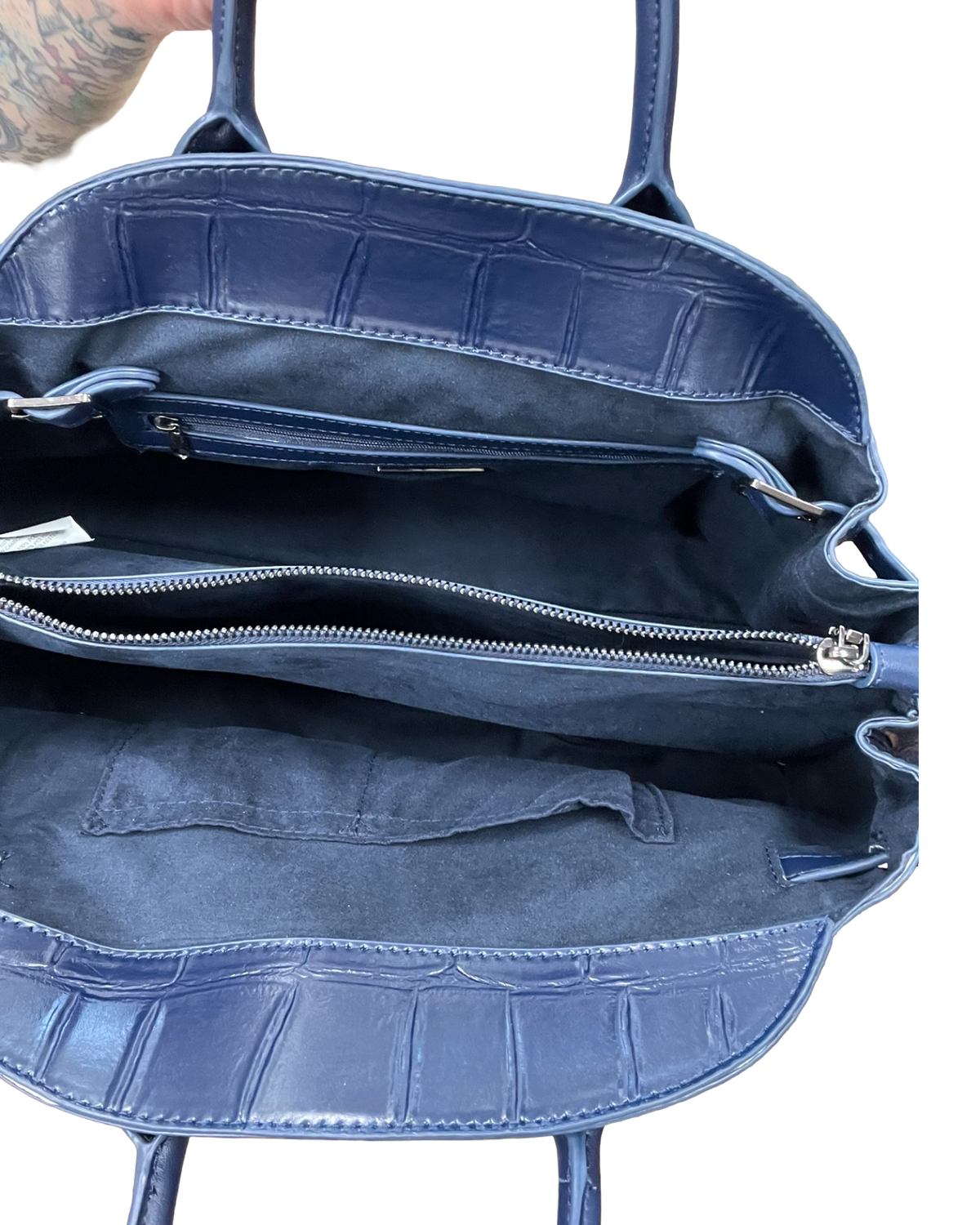 Handbag By Steve Madden In Blue, Size:Large