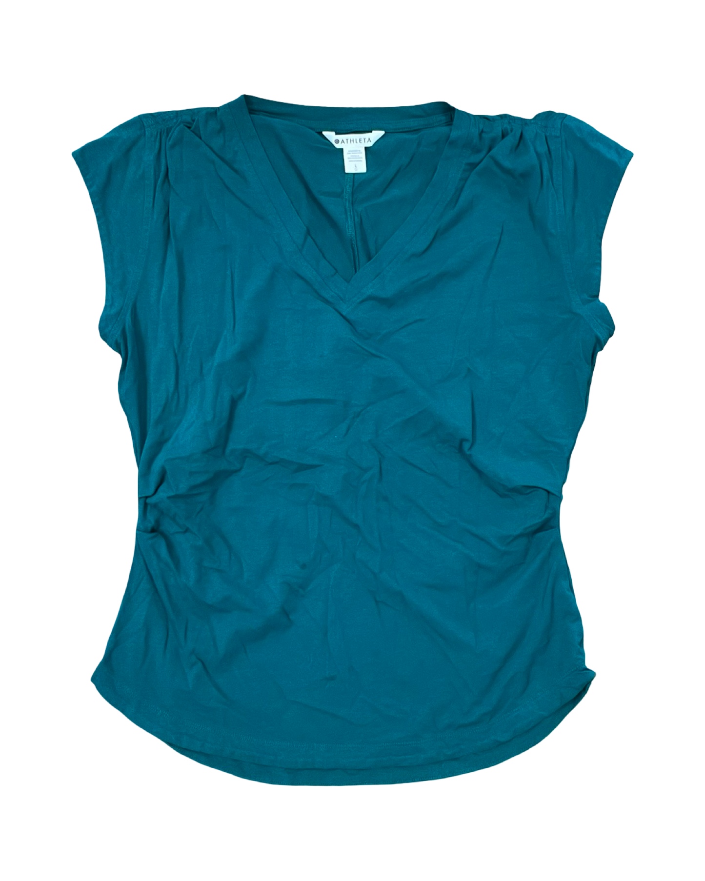 Athletic Top Ss By Athleta In Green, Size:L