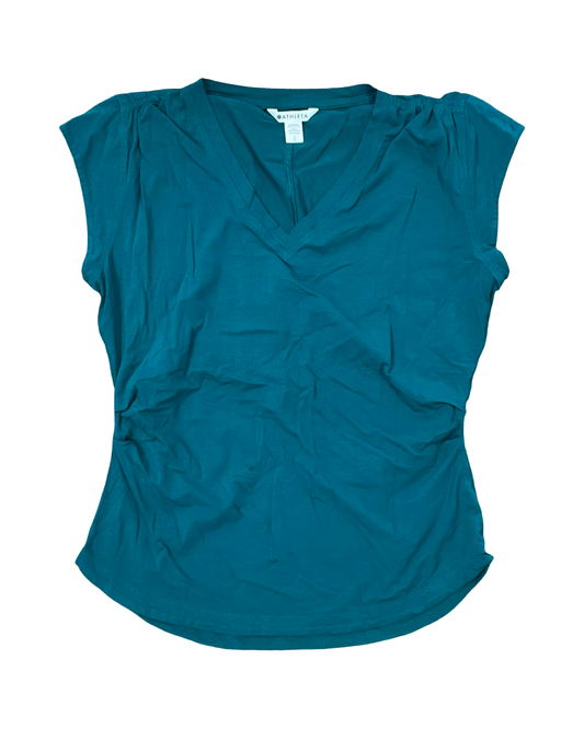 Athletic Top Ss By Athleta In Green, Size:L