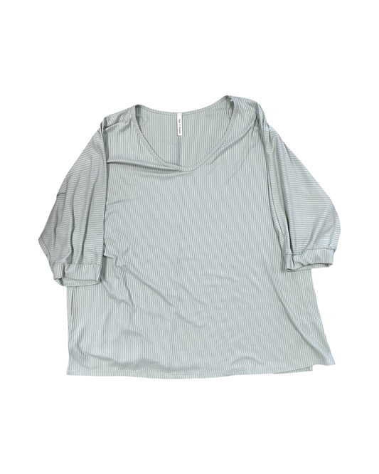 Top Ss By Clothes Mentor In Green, Size:3X