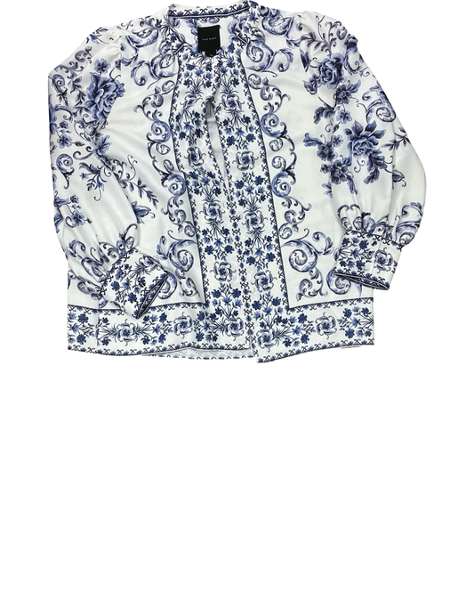 Blouse Ls By Alex Marie In White, Size:L