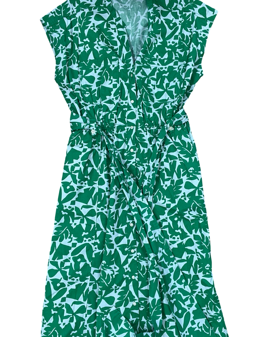 Dress Casual Midi By Free Assembly In Green, Size:L
