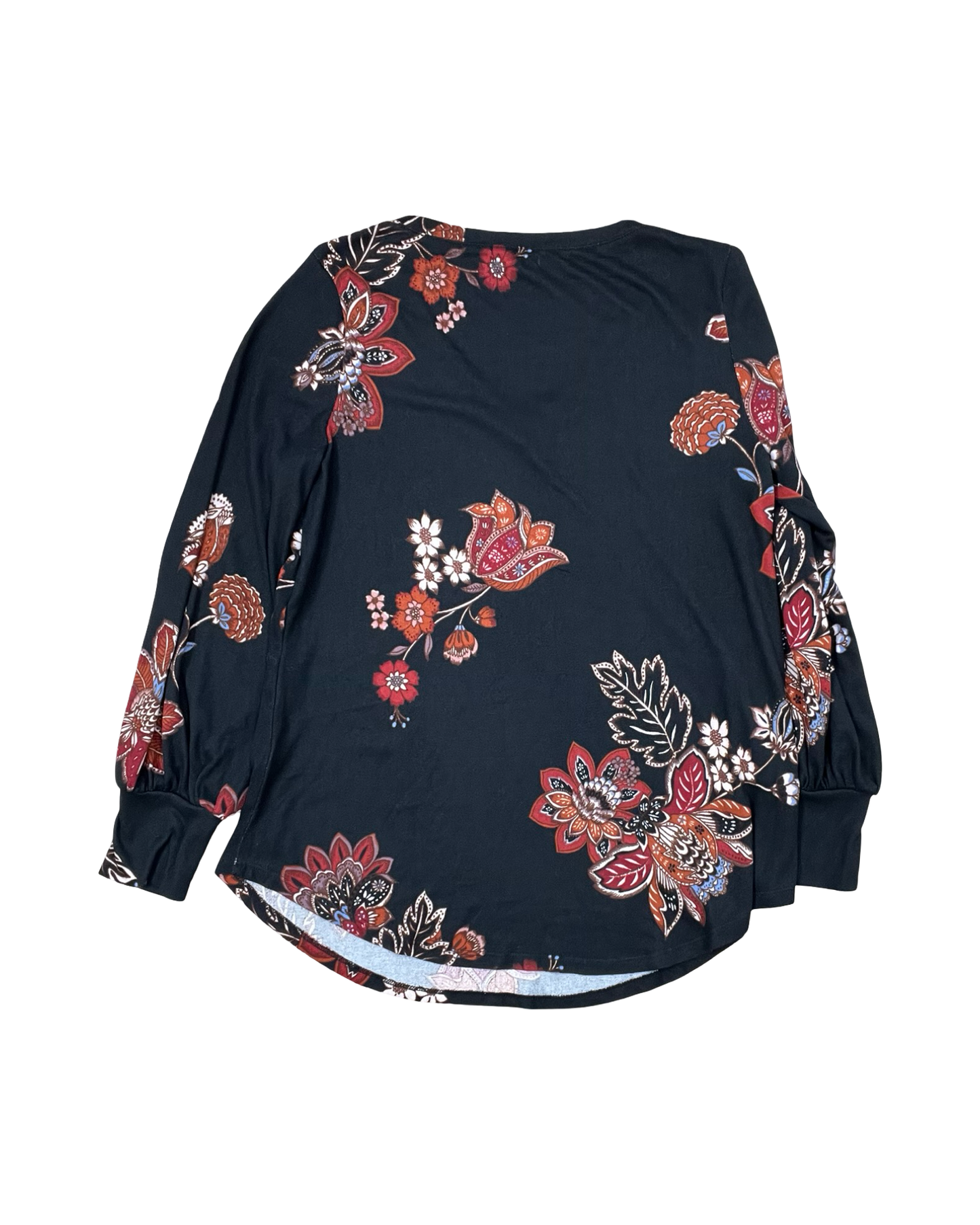 Top Ls By Maurices In Black & Red, Size:L