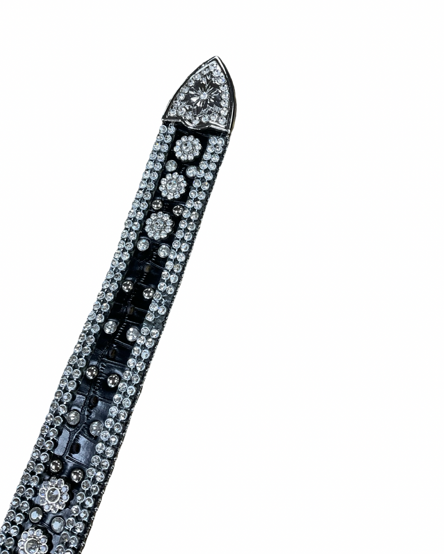 Belt Leather By Clothes Mentor In Black & Silver
