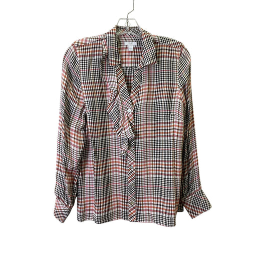 TOP LS by J. JILL In PLAID PATTERN, Size: XS