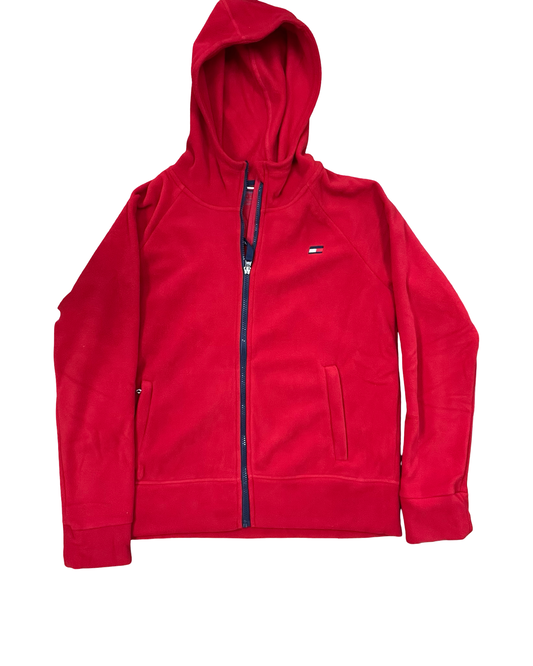 Jacket Fleece By Tommy Hilfiger In Red, Size:L