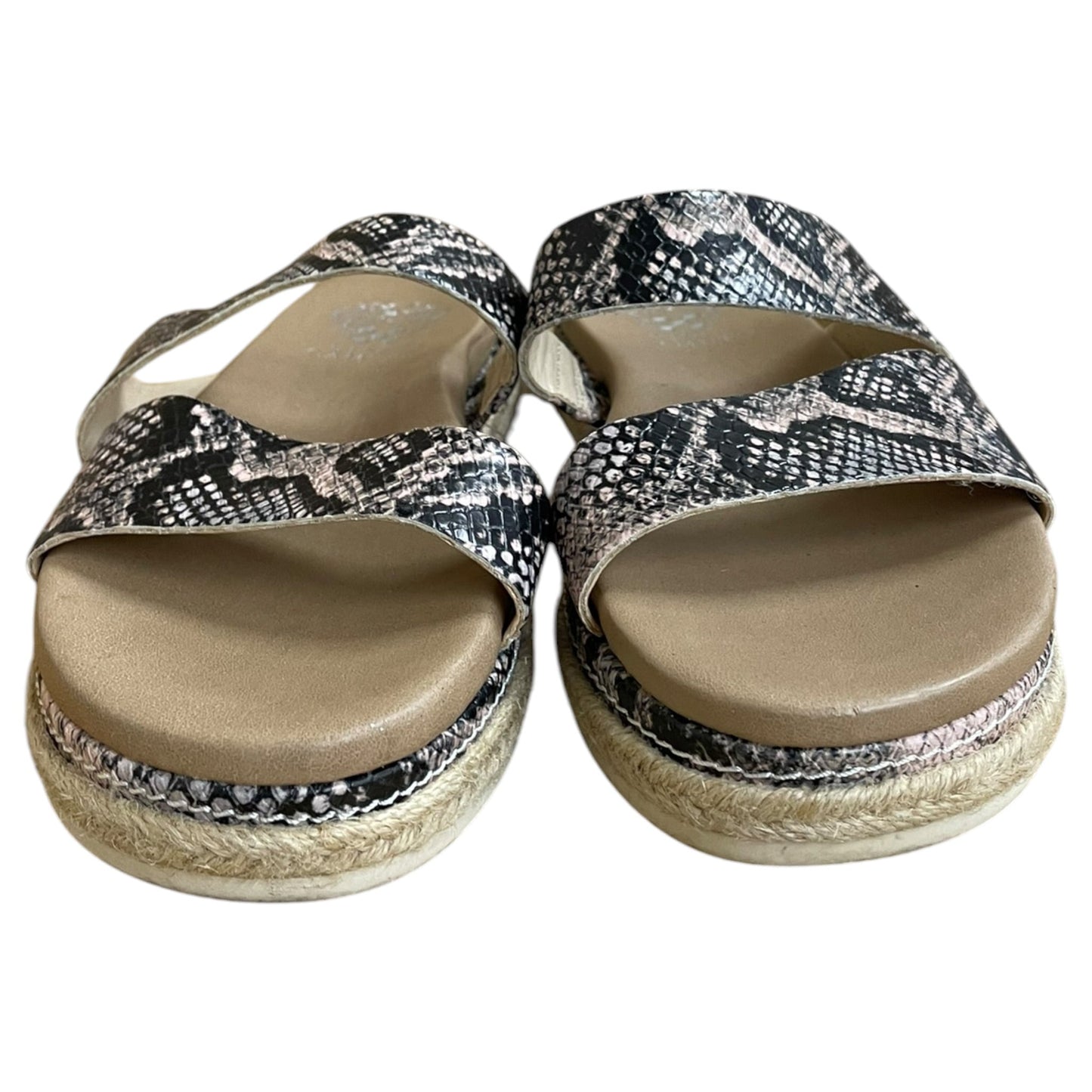 Sandals Flats By Vince Camuto In Animal Print, Size:7.5
