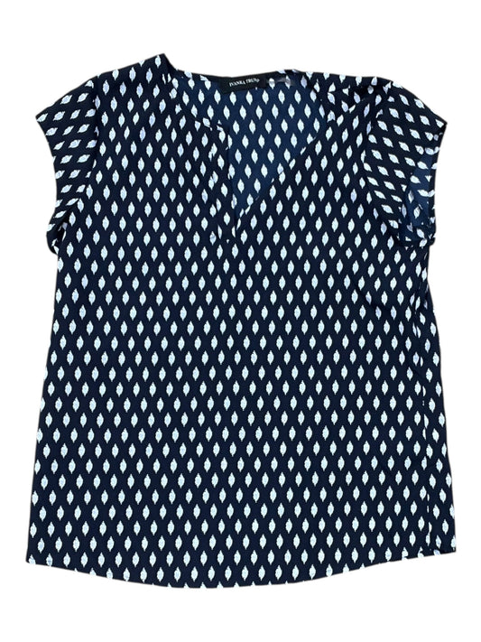 Top Sleeveless By Ivanka Trump In Navy, Size:S