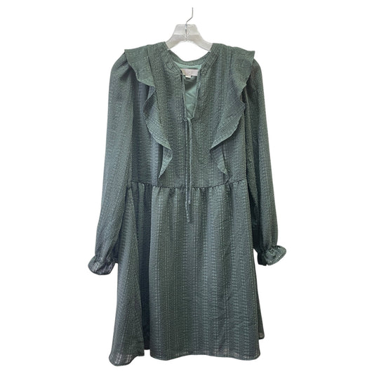 Dress Casual Midi By Loft In Green, Size:M