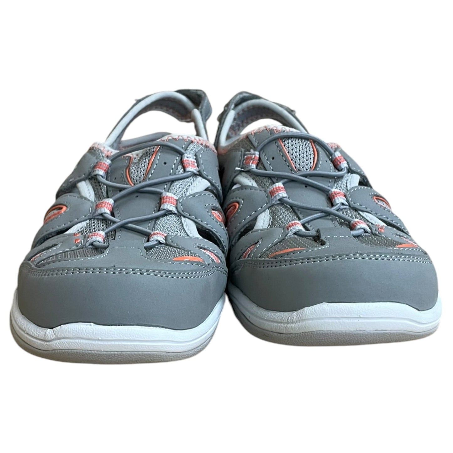 Shoes Sneakers By Ryka In Grey & Orange, Size:7.5