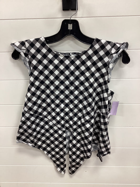 Top Ss By Ann Taylor In Black & White, Size:S